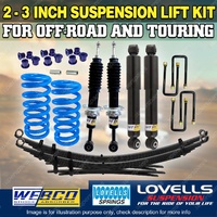 Adjustable 2 - 3 Inch Webco Shock Lovells Lift Kit for Nissan Navara D40 STX550