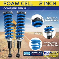2" 50mm Front Foam Cell Complete Strut Lift Kit for Mitsubishi Challenger PB PC