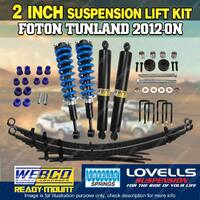 2 Inch Pre Assembled Lift Kit Diff Drop RAW Leaf for Foton Tunland 12-on