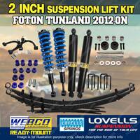 50mm Complete Strut RAW Leaf Lift Kit Diff Control Arm for Foton Tunland 12-on