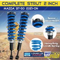 Complete struts assembly front lift kit Lovells Coil for Mazda BT-50 21-on