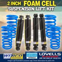 2" 50mm Foam Cell Lift Kit Lovells Coils for Toyota Landcruiser 80 105 Series