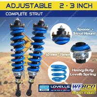 Adjustable 2"-3" Pre Assembled Lift Kit Lovells Coil for Nissan Navara NP300 D23