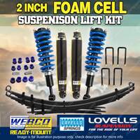 2" Pre Assembled Foam Cell Lift Kit Coil Raw Leaf for Mitsubishi Triton MQ