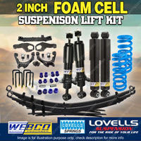 2" Foam Cell Lift Kit Shocks Lovells Coil Raw Leaf Diff for Mitsubishi Triton MQ