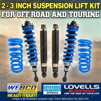 Adjustable 2-3 Inch Complete Strut Lift Kit Lovells Coil for Ford Everest 18-22