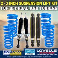 Adjustable 2-3 Inch Shock Lovells Coil Lift Kit for Toyota Fortuner GUN156 15-ON