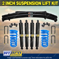 2" 50mm Lift Kit Webco Shocks Lovells Coil EFS Leaf for Jeep Cherokee XJ