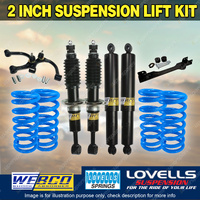 2" 50mm Lift Kit Webco Shock Lovells Coil Control Arm Diff for Isuzu MU-X 13-on
