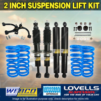 2" 50mm Lift Kit Webco Shock Lovells Coil Arm Diff for Toyota FJ Cruiser GSJ15