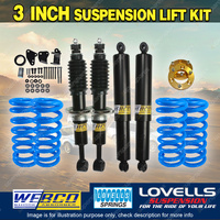 3 Inch Lift Kit Shock Lovells Coil Diff Drop Kit Spacer for Ford Everest 15-18