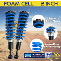 2"50mm Foam Cell Complete Strut Lift Kit Lovells Coil for Holden Colorado 7 RG
