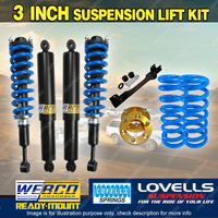 3" Pre Assembled Lift Kit Shock Lovells Coil Diff Spacer for Isuzu MU-X 13-on