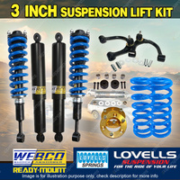 3" Pre Assembled Lift Kit Shock Lovells Coil Diff Arm for Toyota Prado 120 150