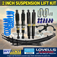 2" 50mm Lift Kit RAW Leaf Lovells Coil Control Arm for Toyota Hilux GGN25 KUN26