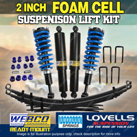 2" Pre Assembled Foam Cell Lift Kit Lovells Coil Raw Leaf for Mazda BT-50 21-on