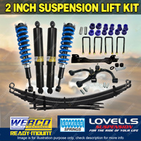 2"50mm Complete Strut Shocks Raw Leaf Diff Control Arm for Isuzu D-Max 12-20