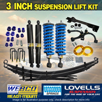 75mm + 50mm Lift Kit Complete Strut RAW Leaf Diff Arm for Holden Colorado RG
