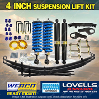 4"+3" Assembled Lift Kit RAW Leaf Diff Shackle Spacer for Mitsubishi Triton MQ