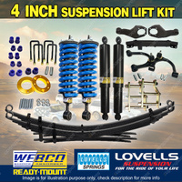 4"+3" Lift Kit Complete Strut Raw Leaf Diff Drop Arm for Mitsubishi Triton MQ
