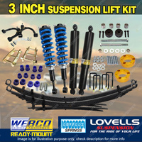 75mm Lift Kit Complete Strut Raw Leaf Diff Drop Arm for Toyota Hilux GUN 125 126