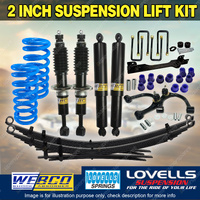 2" 50mm Lift Kit RAW Leaf Lovells Coil Control Arm Diff for Holden Colorado RG