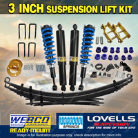 3" Lift Kit Pre Assembly Lovells Coil RAW Leaf Diff Spacer for Ford Ranger PX3