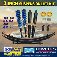 75mm + 50mm Lift Kit Complete Strut Lovells Coil for Toyota Hilux GUN126 GUN125