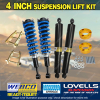 4"+3" Lift Kit Webco Complete Strut Shackle Spacer for Mitsubishi Triton ML MN