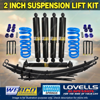 50mm Lift Kit RAW Leaf Lovells Coil Damper for Toyota Landcruiser FZJ HZJ 78 79