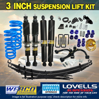 75mm + 50mm Lift Kit Lovells Coil RAW Leaf Diff Arm for Ford Ranger PX3 18-22