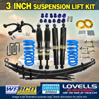 3 Inch 75mm Lift Kit Shocks Lovells Coil Raw Leaf Shackle Spacer Arm for LDV T60