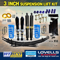 3"75mm Lift Kit Lovells Coil EFS Leaf Diff Spacer for Nissan Navara NP300 Leaf
