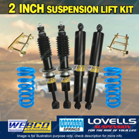 2" 50mm Lift Kit Shocks Lovells Coil Extended Shackle for Ford Ranger PX3 18-22