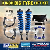 3" Big Tyre Lift Kit Complete Strut Lovells Coil for Nissan Navara D40 STX550