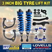 3" Big Tyre Lift Kit Complete Strut Lovells Coil for Toyota Hilux GUN126