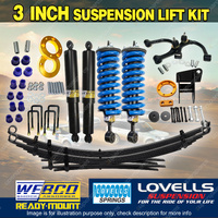 3"+2" Lift Kit Complete Strut Raw Leaf Arm Diff Spacer for Ford Ranger PY 22-on