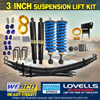 3" Front 2" Rear Lift Kit Complete Strut Raw Leaf Diff Spacer for Ford Ranger PY