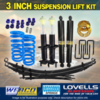 3" Front 2" Rear Lift Kit Lovells Raw Leaf Spacer for Volkswagen Amarok 23-ON