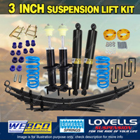 3" Lift Kit Lovells Coil Raw Leaf Spacer Shackle for Volkswagen Amarok 23-ON