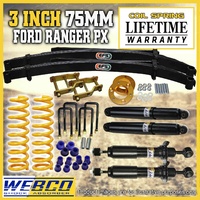 3" 75mm Lift Kit Webco Shocks King Coil EFS Leaf Springs for Ford Ranger 12-18