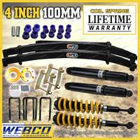 4" Pre Assembled Lift Kit King Coil EFS Leaf Spacer for Mitsubishi Triton MQ