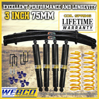 3 Inch Lift Kit Shocks King Coil EFS Leaf Springs for Toyota Landcruiser 79