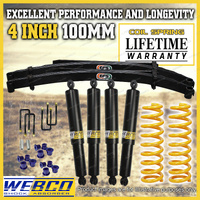 4"+3" Lift Kit Shocks King Coil EFS Leaf Springs for Toyota Landcruiser 79