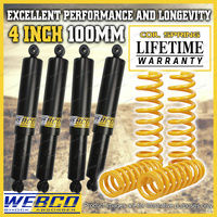 4 Inch 100mm Lift Kit Shocks King Coil Springs for Ford Maverick DA Wagon 88-94