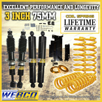 3" Lift Kit Shock King Coil Diff Drop Kit Spacer for Nissan Navara NP300 Coil