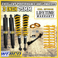 3" Lift Kit Pre Assembled King Coil Diff Drop Kit Spacer for Isuzu MU-X 13-on