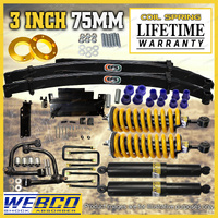 75mm + 50mm Assembled Lift Kit EFS Leaf Arm Diff for Nissan Navara D40 no STX550