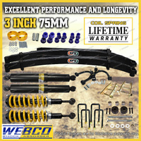 3" Pre Assembled Lift Kit EFS Leaf Diff Drop Arm for Toyota Hilux GUN126 GUN125