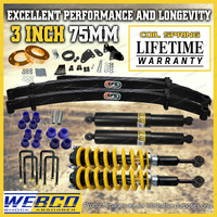 3" 75mm Pre Assembled Lift Kit Diff Drop Shocks EFS Leaf for Mazda BT50 11-20